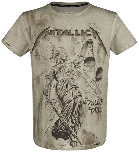 T-Shirt Manches courtes  de Metallica - EMP Signature Collection - S à 5XL - pour Homme - kaki - metallica