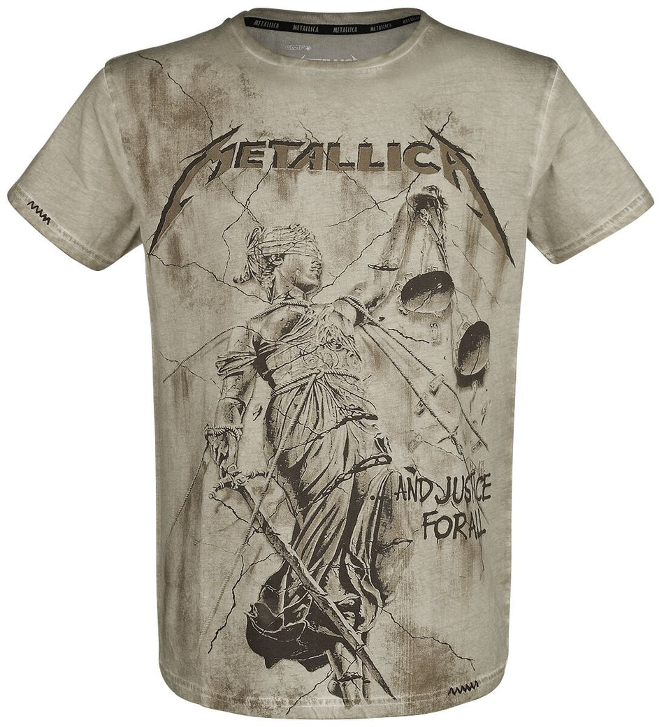 T-Shirt Manches courtes  de Metallica - EMP Signature Collection - S à 5XL - pour Homme - kaki - metallica