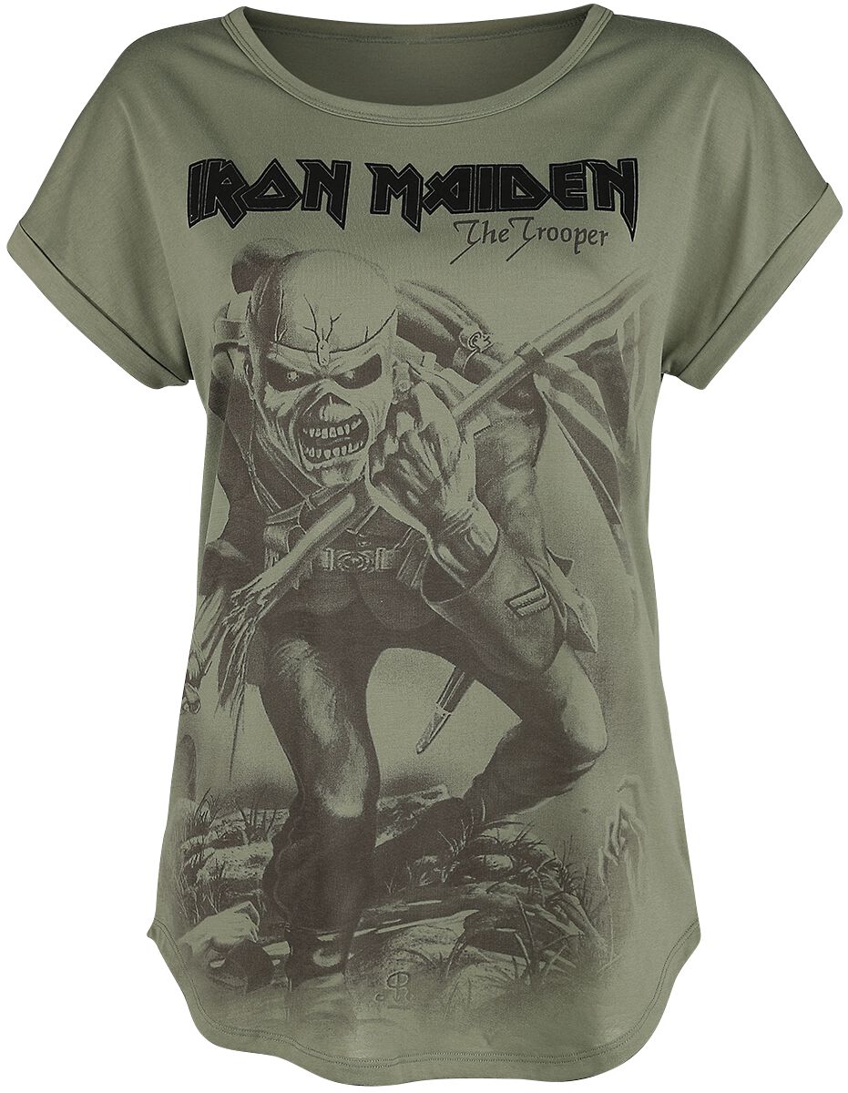 T-Shirt Manches courtes  de Iron Maiden - EMP Signature Collection - S à XXL - pour Femme - olive - Iron Maiden