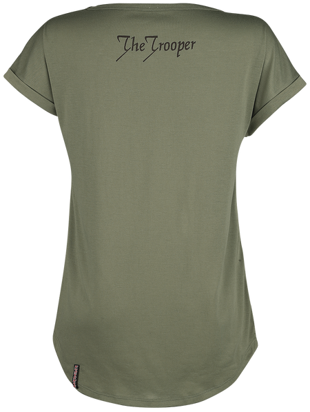 T-Shirt Manches courtes  de Iron Maiden - EMP Signature Collection - S à XXL - pour Femme - olive - Iron Maiden - View 2