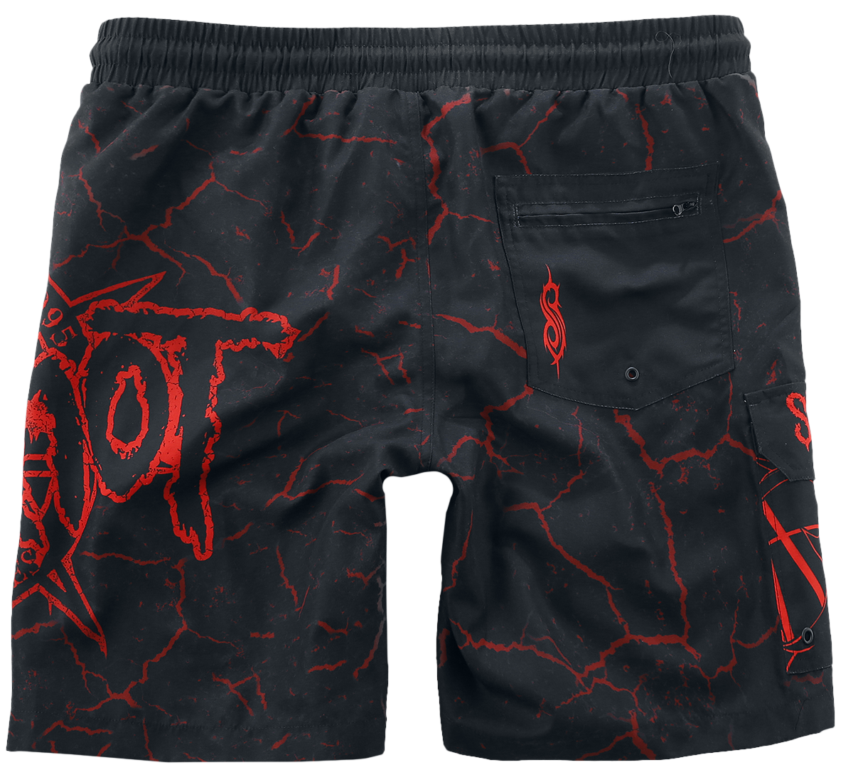 Short de bain  de Slipknot - EMP Signature Collection - M à XXL - pour Homme - noir/rouge - Slipknot - View 2