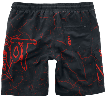 Short de bain  de Slipknot - EMP Signature Collection - M à XXL - pour Homme - noir/rouge - Slipknot - View 2