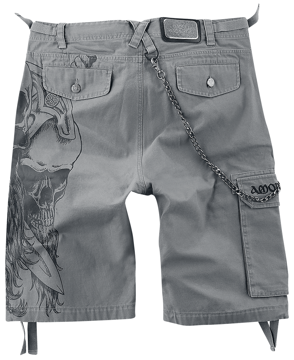 Short  de Amon Amarth - M à 3XL - pour Homme - gris - Amon Amarth - View 2