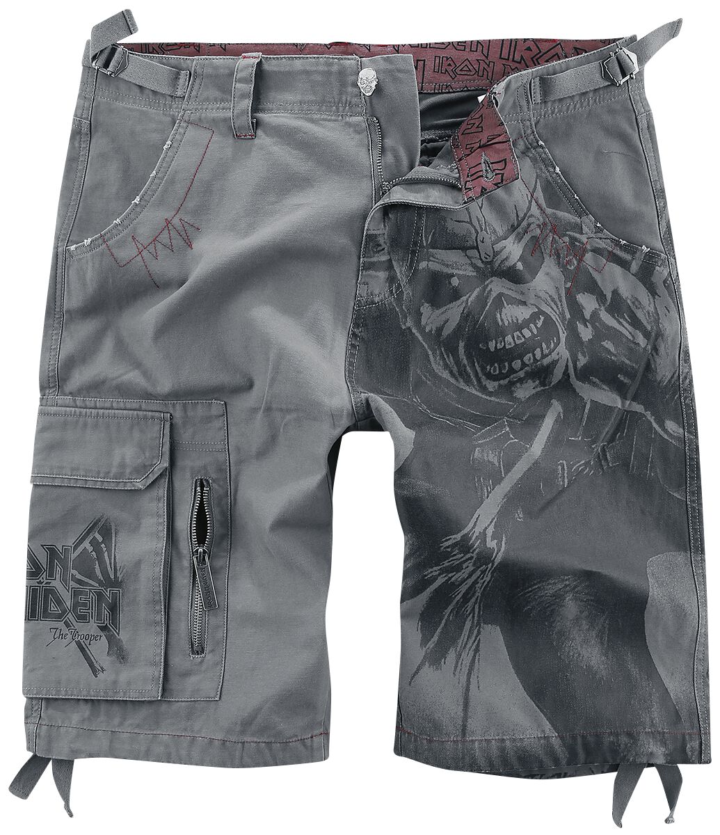 Short  de Iron Maiden - EMP Signature Collection - L - pour Homme - gris - Iron Maiden