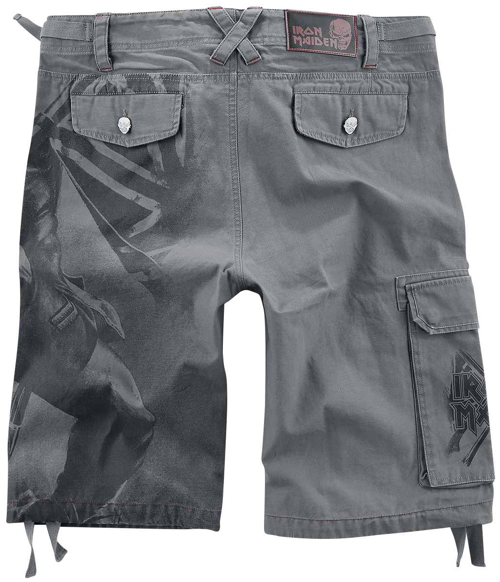 Short  de Iron Maiden - EMP Signature Collection - L - pour Homme - gris - Iron Maiden - View 2