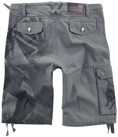 Short  de Iron Maiden - EMP Signature Collection - L - pour Homme - gris - Iron Maiden - View 2