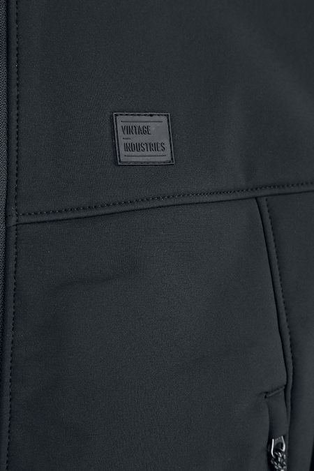 Veste mi-saison  de Vintage Industries - Alford Softshell - L - pour Homme - noir - Vintage Industries - View 2