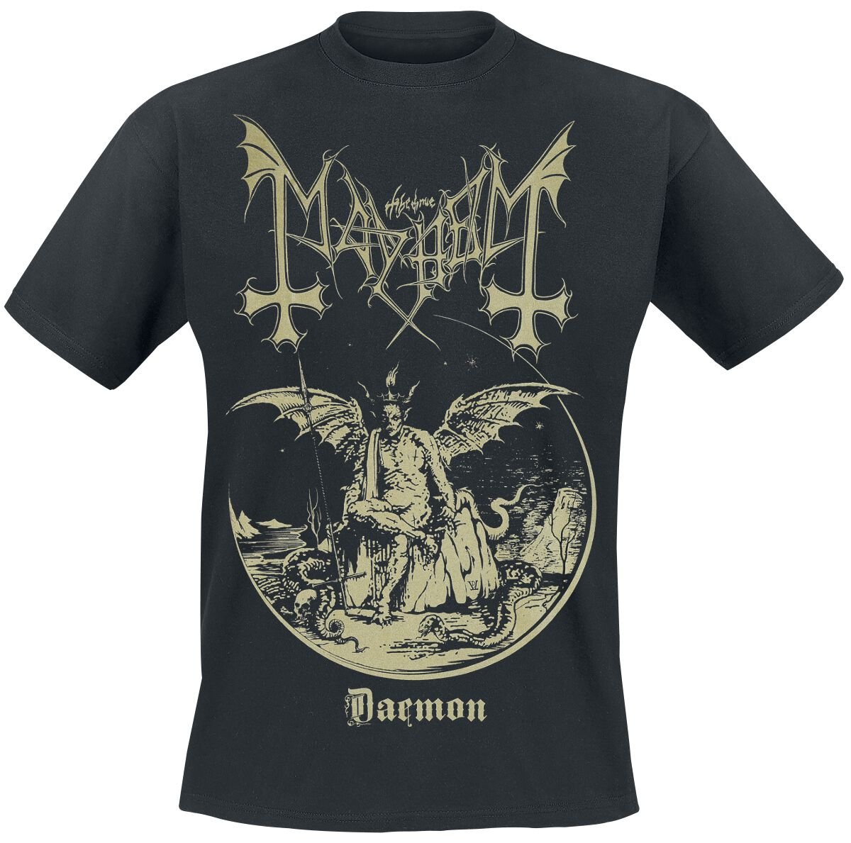 T-Shirt Manches courtes  de Mayhem - Daemon - M à XXL - pour Homme - noir - mayhem