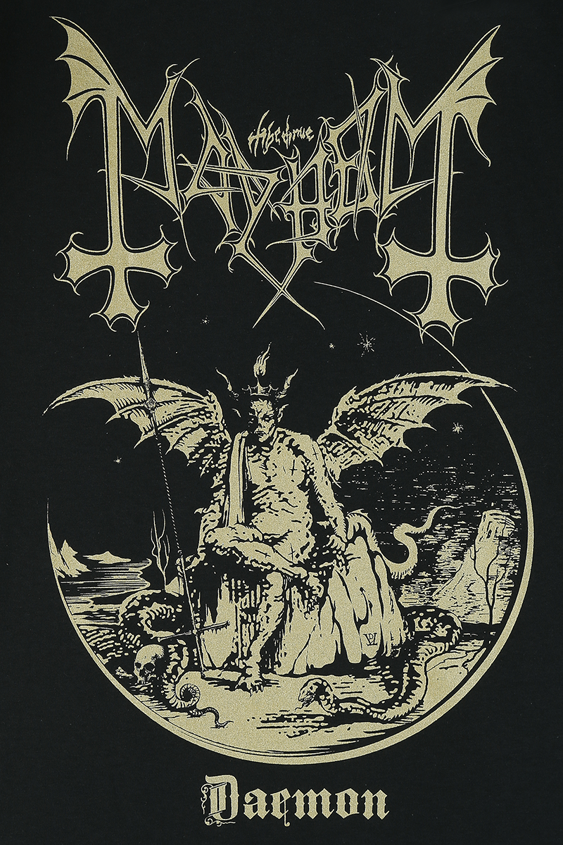 T-Shirt Manches courtes  de Mayhem - Daemon - M à XXL - pour Homme - noir - mayhem - View 2