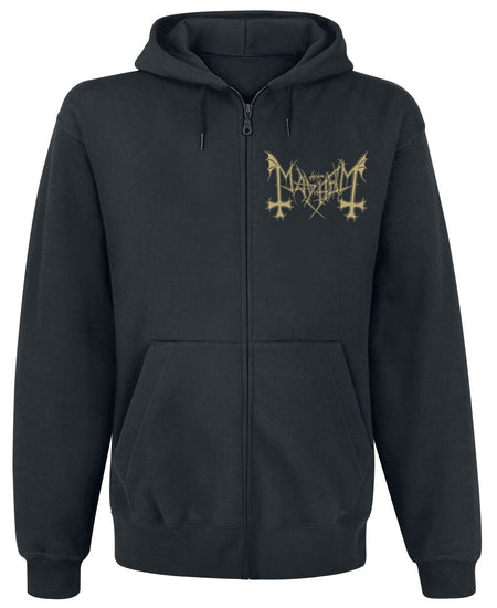 Sweat-shirt zippé à capuche  de Mayhem - Daemon - M à XXL - pour Homme - noir - mayhem