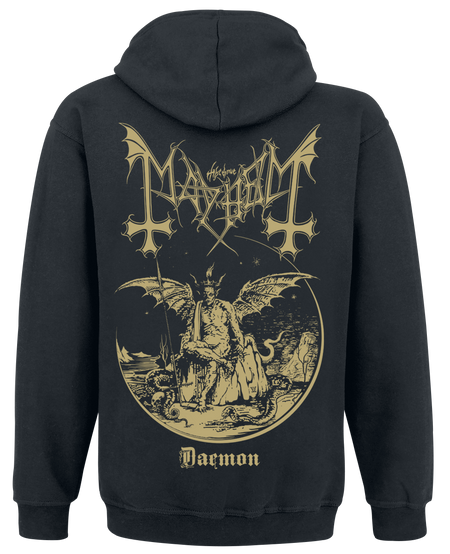 Sweat-shirt zippé à capuche  de Mayhem - Daemon - M à XXL - pour Homme - noir - mayhem - View 2