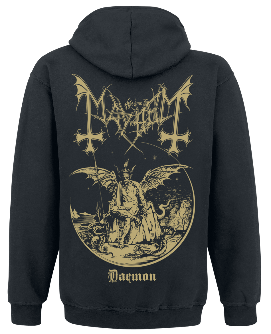 Sweat-shirt zippé à capuche  de Mayhem - Daemon - M à XXL - pour Homme - noir - mayhem - View 2