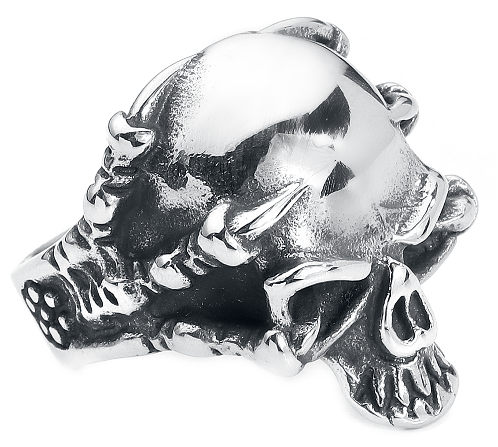 Bague Gothic de etNox hard and heavy - Crâne Griffe - pour Homme - couleur argent - etNox hard and heavy - View 2