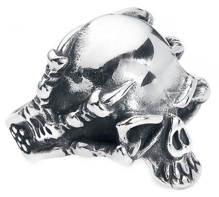 Bague Gothic de etNox hard and heavy - Crâne Griffe - pour Homme - couleur argent - etNox hard and heavy - View 2