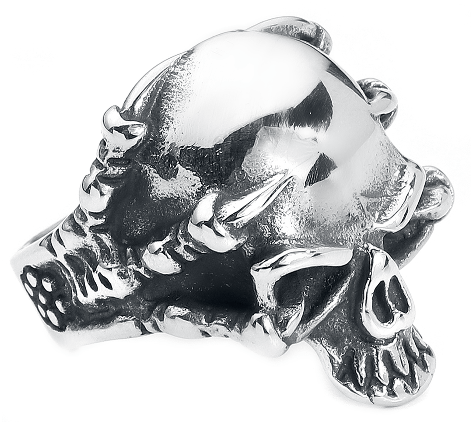 Bague Gothic de etNox hard and heavy - Crâne Griffe - pour Homme - couleur argent - etNox hard and heavy - View 2