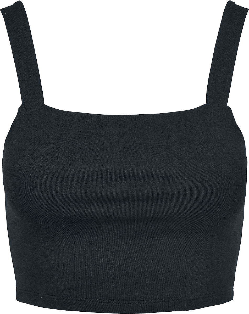 Top  de Urban Classics - Crop Top - Lot De 2 - L à XL - pour Femme - noir/blanc - Urban Classics - View 2
