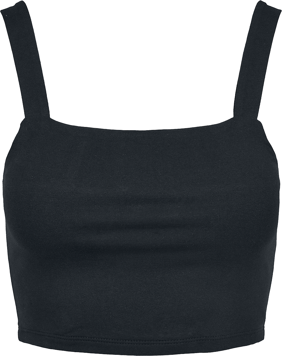 Top  de Urban Classics - Crop Top - Lot De 2 - L à XL - pour Femme - noir/blanc - Urban Classics - View 2