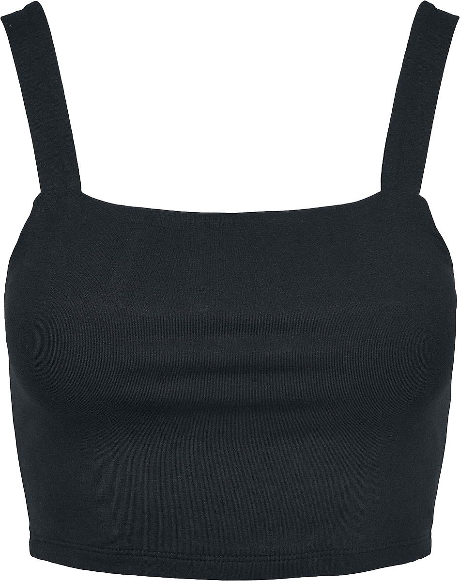 Top  de Urban Classics - Crop Top - Lot De 2 - L à XL - pour Femme - noir/blanc - Urban Classics - View 2