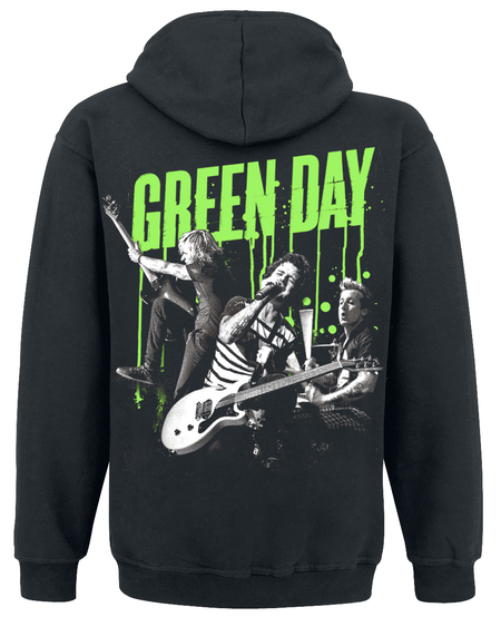 Sweat-shirt à capuche  de Green Day - Revolution Drips - S à XXL - pour Homme - noir - green day - View 2