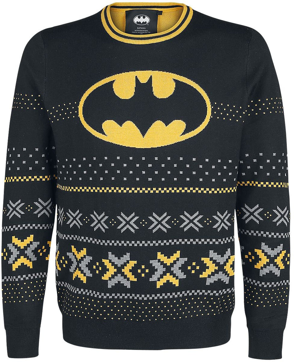 Pull de Noël  de Batman - Logo - S à XXL - pour Homme - noir - Batman