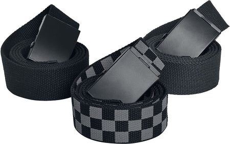Ceinture  de Urban Classics - Trio De Ceintures - Lot De 3 - pour Unisexe - noir/anthracite - Urban Classics