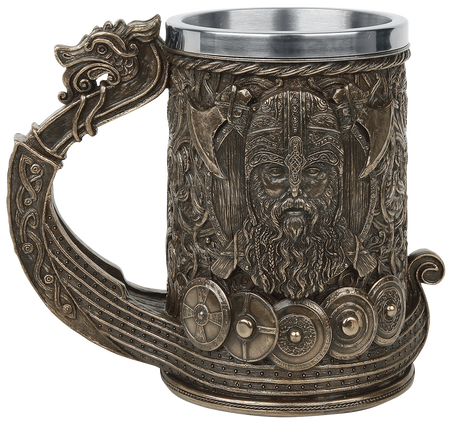 Chope à bière Gothic de Nemesis Now - Bronze Drakkar Viking - pour Unisexe - noir - Nemesis Now - View 2