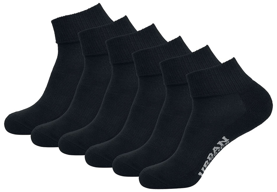 Chaussettes  de Urban Classics - Chaussettes De Tennis Hautes - Lot De 6 - EU35-38 à EU 39-42 - pour Unisexe - noir - Urban Classics