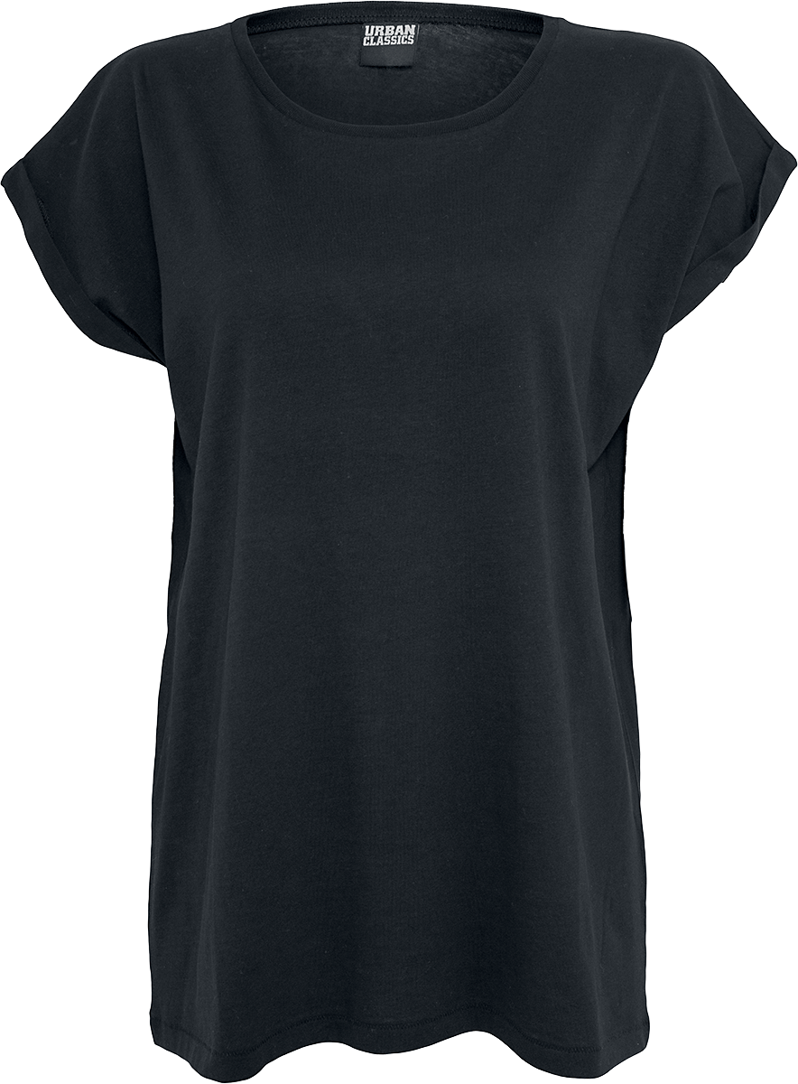T-Shirt Manches courtes  de Urban Classics - Lot De 2 T-Shirts Épaules Étendues - XS à XL - pour Femme - noir/blanc - Urban Classics - View 2