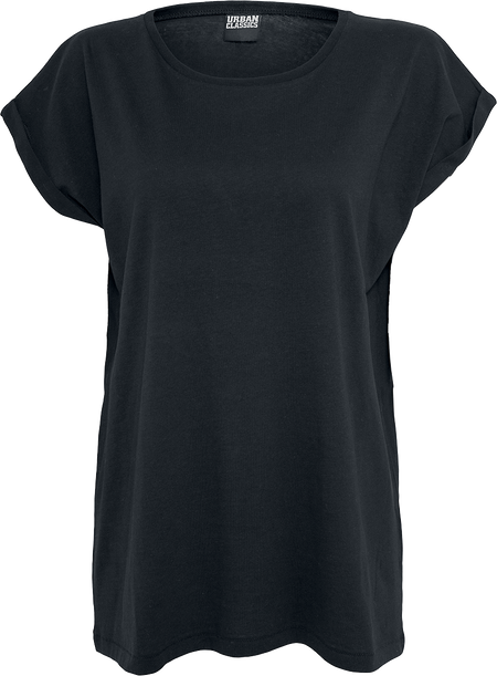T-Shirt Manches courtes  de Urban Classics - Lot De 2 T-Shirts Épaules Étendues - XS à XL - pour Femme - noir/blanc - Urban Classics - View 2