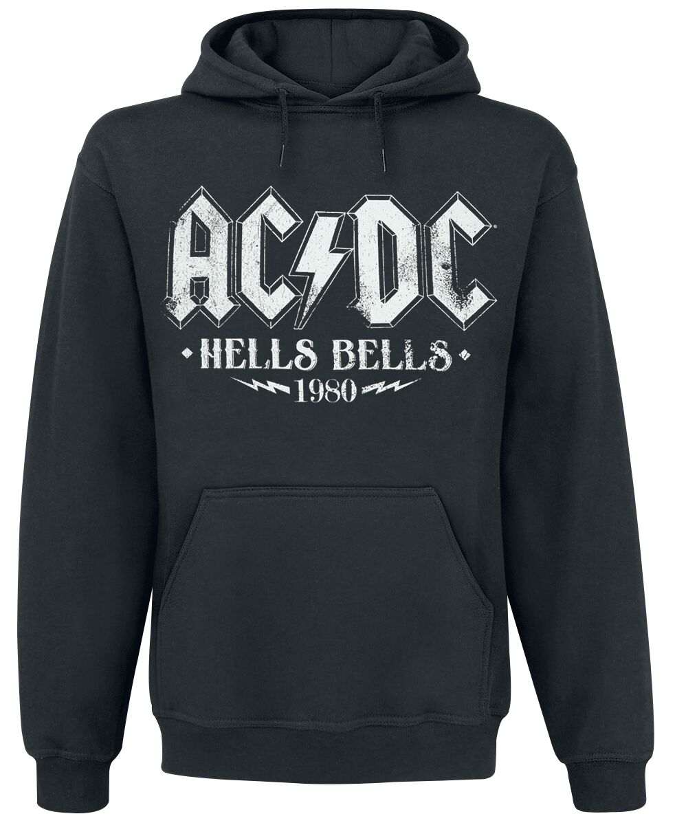Sweat-shirt à capuche  de AC/DC - Hells Bells 1980 - S à XXL - pour Homme - noir - AC/DC