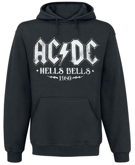 Sweat-shirt à capuche  de AC/DC - Hells Bells 1980 - S à XXL - pour Homme - noir - AC/DC
