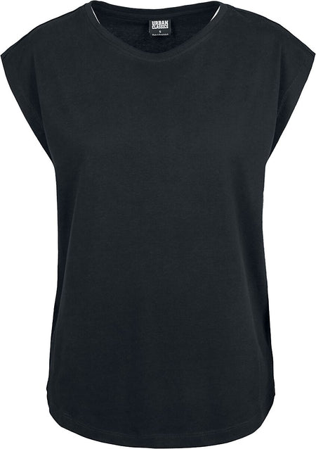T-Shirt Manches courtes  de Urban Classics - T-Shirt Forme Basique Femme - XS à 5XL - pour Femme - noir - Urban Classics