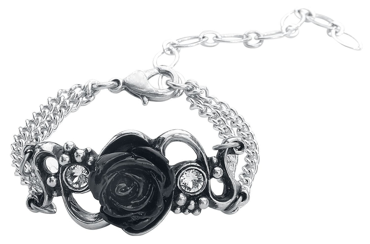 Bracelet Gothic de Alchemy Gothic - Bacchanal Rose - pour Femme - couleur argent - Alchemy Gothic