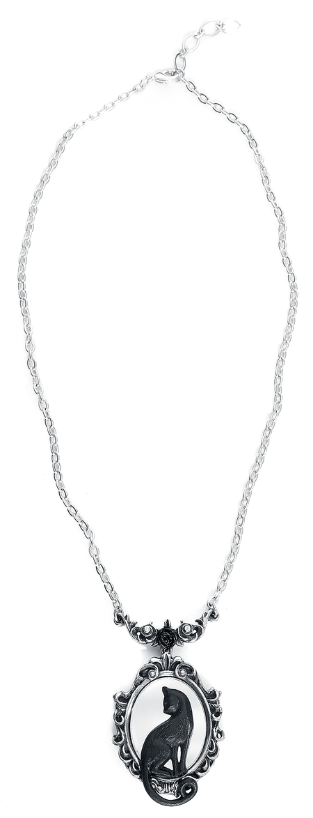 Collier Gothic de Alchemy Gothic - Feline Felicity - pour Femme - couleur argent - Alchemy Gothic - View 2