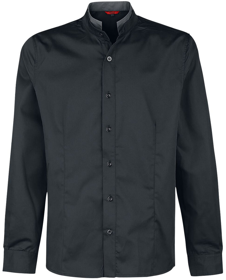Chemise manches longues Gothic de Banned Alternative - Chemise Double Col - S à XXL - pour Homme - noir - Banned Alternative