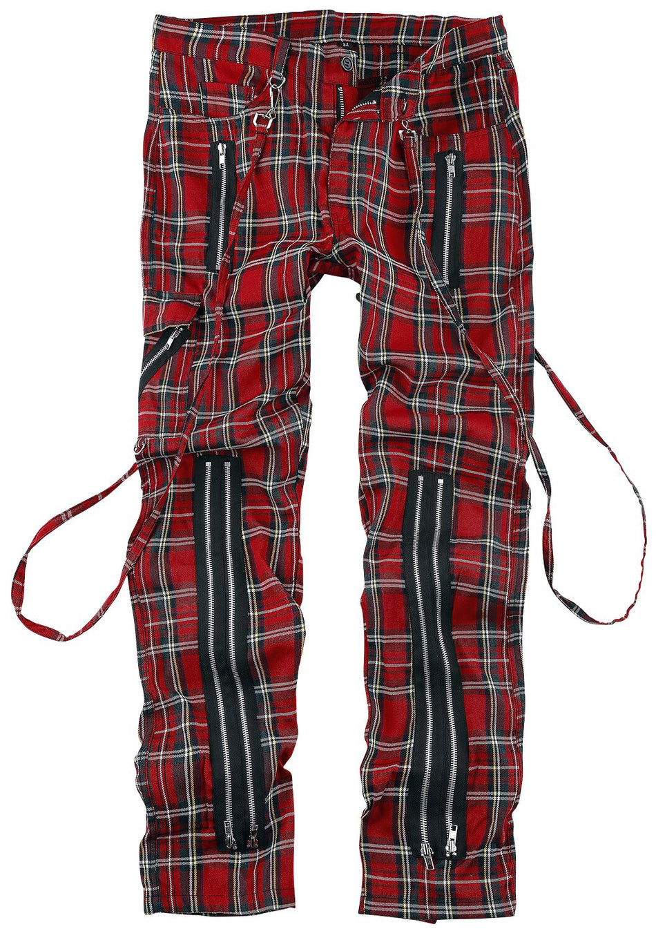 Pantalon en toile Gothic de Banned Alternative - Avengence Check - S à XXL - pour Homme - rouge - Banned Alternative
