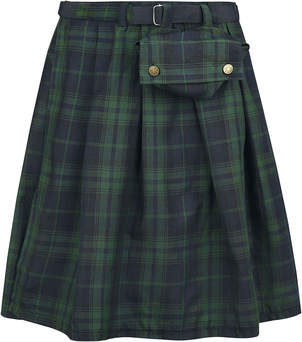 Jupe mi-longue Gothic de Banned Alternative - Kilt Fear Is Over - S à 3XL-4XL - pour Homme - vert - Banned Alternative