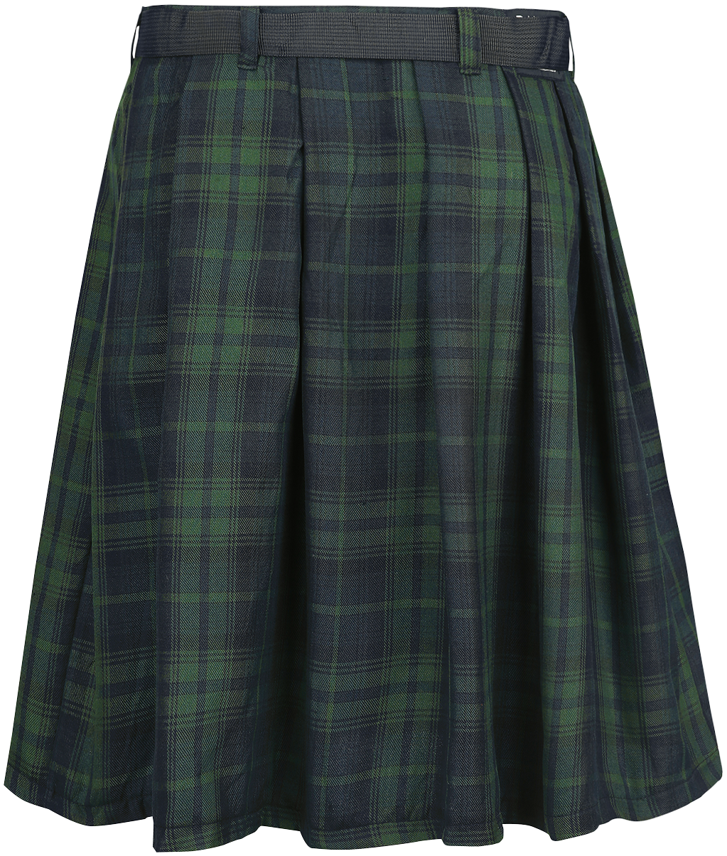 Jupe mi-longue Gothic de Banned Alternative - Kilt Fear Is Over - S à 3XL-4XL - pour Homme - vert - Banned Alternative - View 2