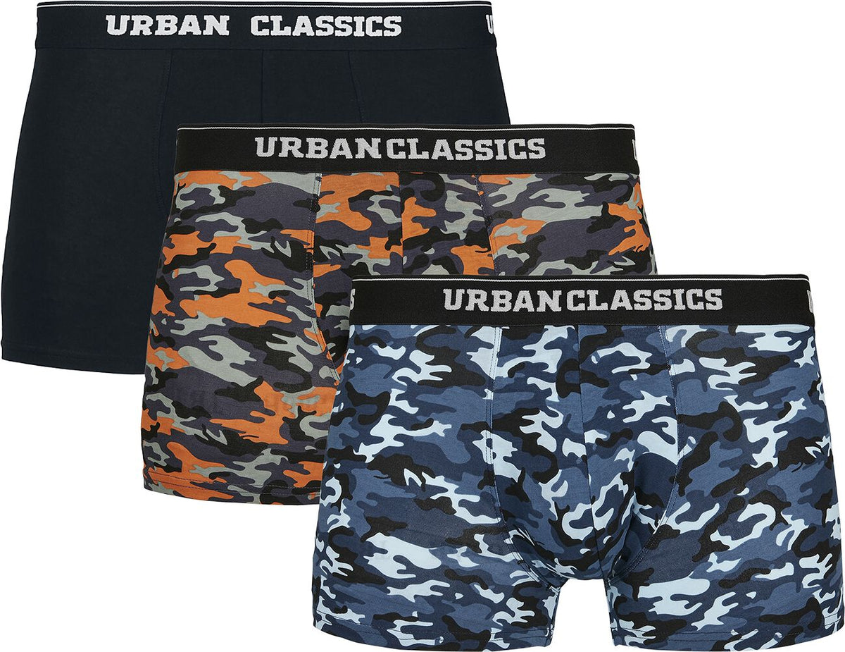 Lot de Boxers  de Urban Classics - Lot De 3 Boxers - S à XL - pour Homme - noir/camouflage - Urban Classics
