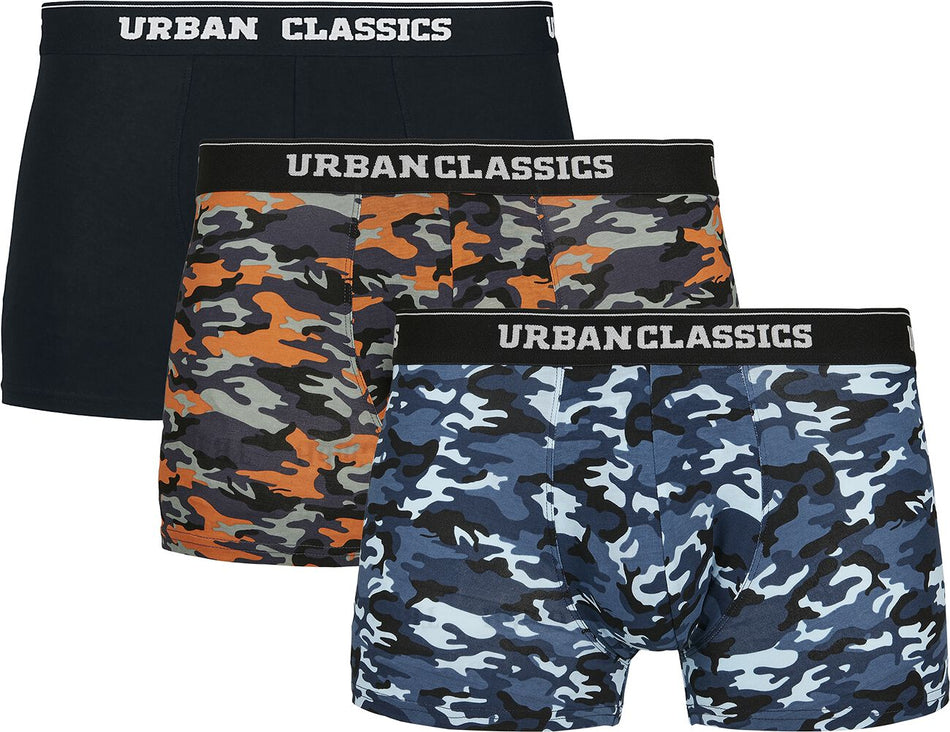 Lot de Boxers  de Urban Classics - Lot De 3 Boxers - S à XL - pour Homme - noir/camouflage - Urban Classics