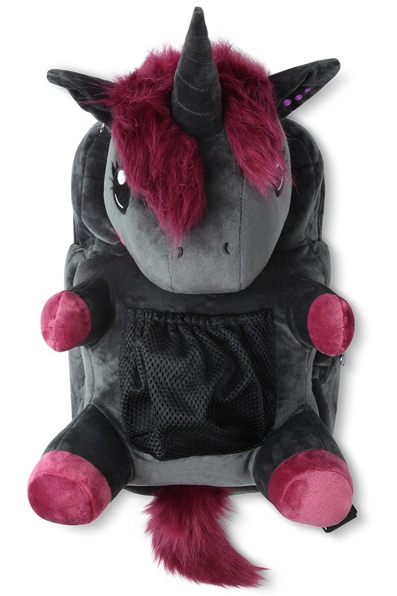 Sac à dos Unicorn de Corimori - Ruby La Licorne Punk - pour Unisexe - noir/lilas - Corimori - View 2
