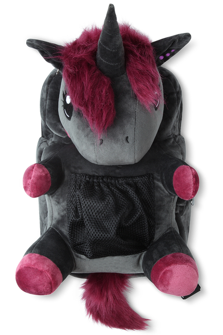 Sac à dos Unicorn de Corimori - Ruby La Licorne Punk - pour Unisexe - noir/lilas - Corimori - View 2