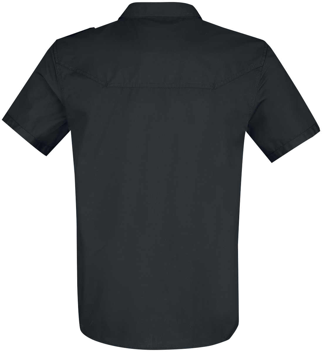 Chemise manches courtes  de Brandit - Chemise Rockstar T/C - S à 5XL - pour Homme - noir - Brandit - View 2