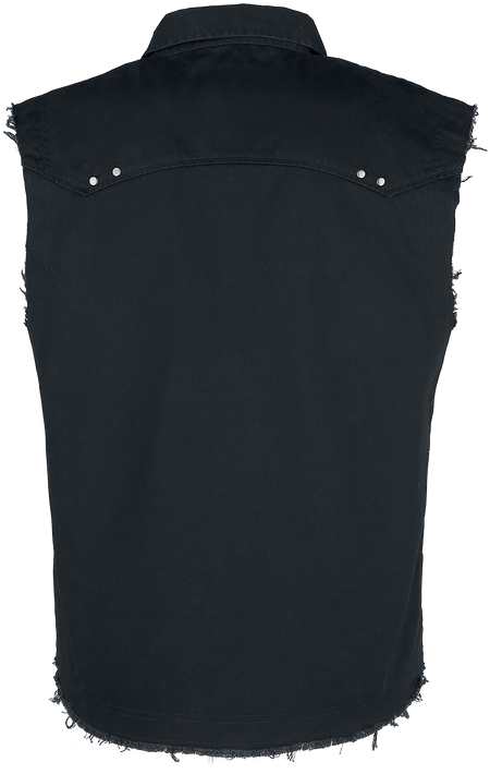 Chemise manches courtes  de Brandit - Chemise Sans Manche Vintage - S à 5XL - pour Homme - noir - Brandit - View 2
