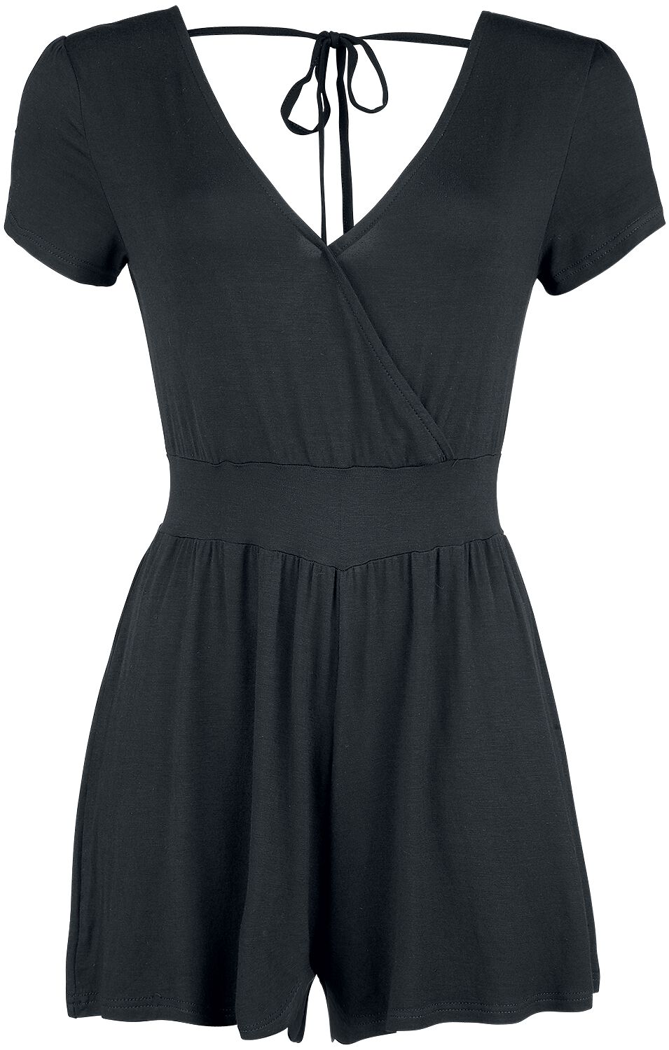 Salopette  de Forplay - Combi-short Nouée Dans Le Dos - XS à XL - pour Femme - noir - Forplay