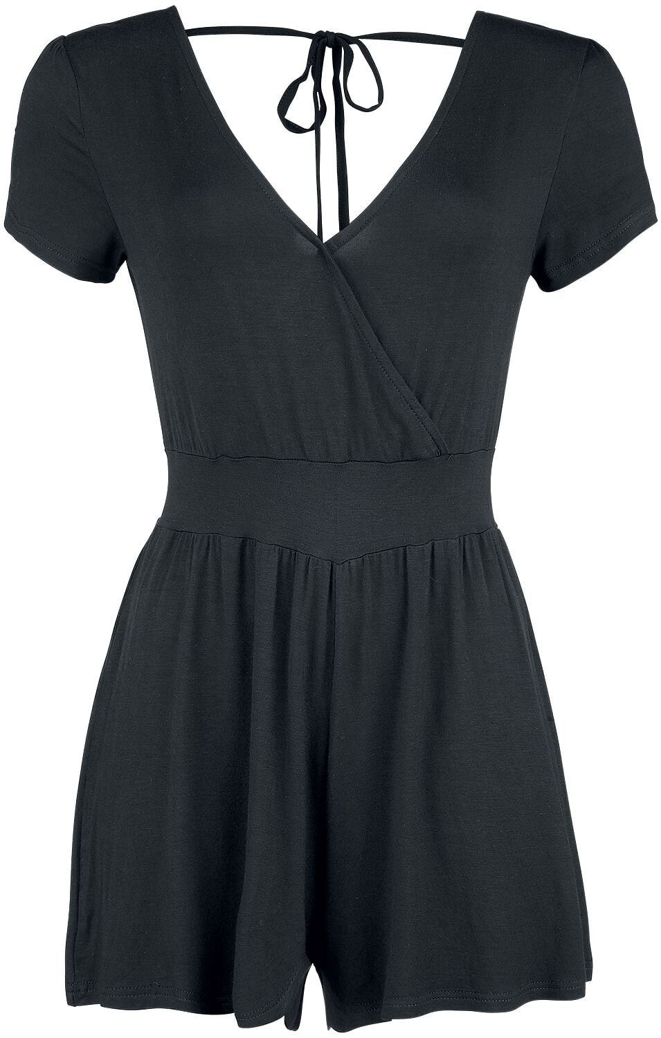 Salopette  de Forplay - Combi-short Nouée Dans Le Dos - XS à XL - pour Femme - noir - Forplay