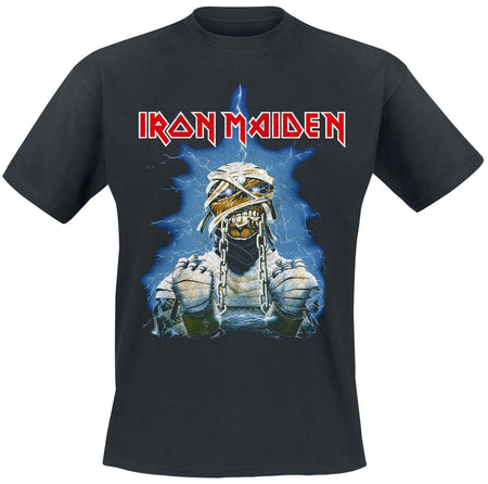 T-Shirt Manches courtes  de Iron Maiden - World Slavery Tour 1984-1985 - S à L - pour Homme - noir - Iron Maiden
