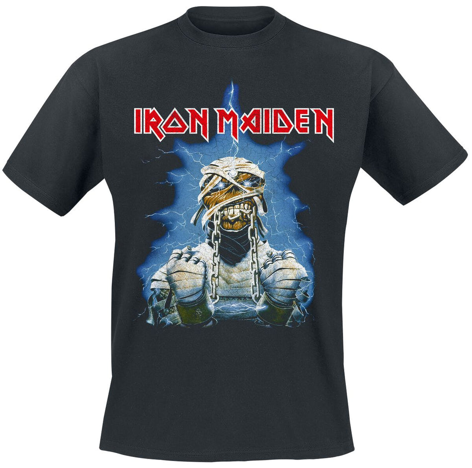 T-Shirt Manches courtes  de Iron Maiden - World Slavery Tour 1984-1985 - S à L - pour Homme - noir - Iron Maiden