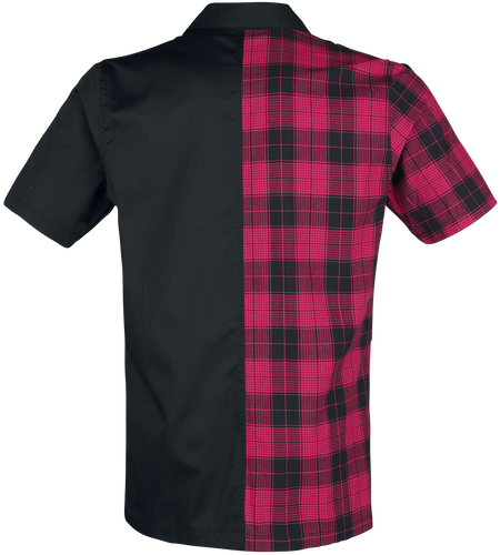 Chemise manches courtes Gothic de Jawbreaker - Chemise Split - L à XXL - pour Homme - noir/rouge - Jawbreaker - View 2