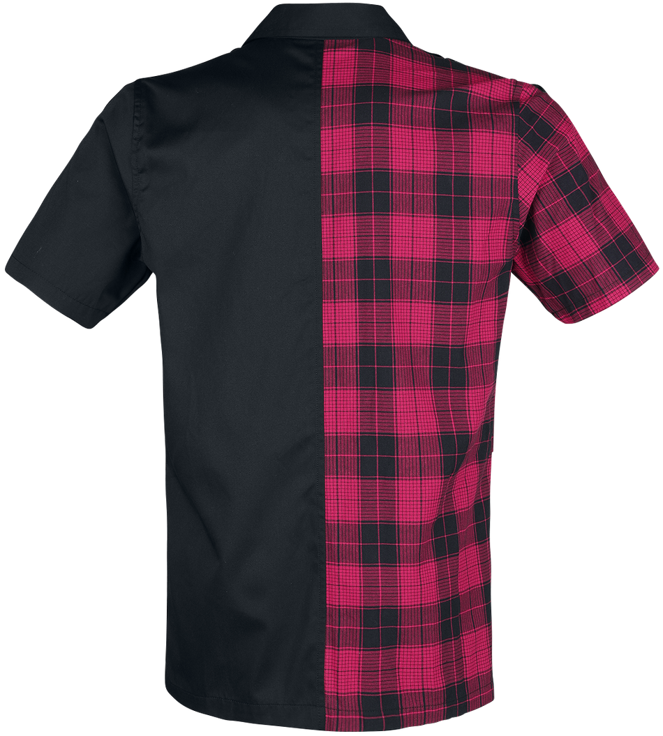 Chemise manches courtes Gothic de Jawbreaker - Chemise Split - L à XXL - pour Homme - noir/rouge - Jawbreaker - View 2